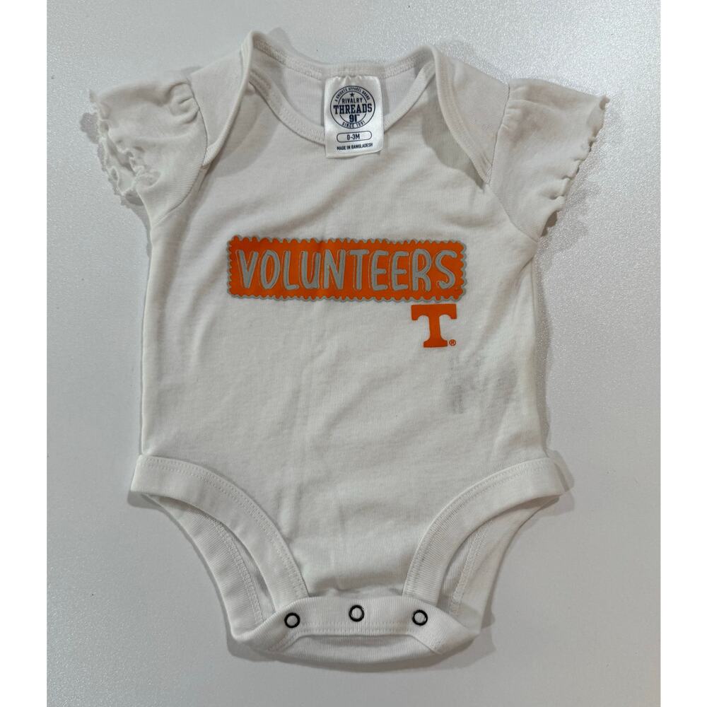 Tennesse Volunteers Baby One Piece VOLS Rivalry Threads Infant Sz 0-3 Month (02)